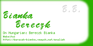 bianka bereczk business card